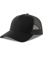 Atlantis Headwear Rapper Cotton-S 5-panelová truckerová čiapka 33.0260 čierna/tmavošedá