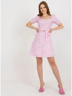 LK SK 509002 šaty.03P biela a ružová