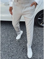 Pánske elegantné nohavice svetlo šedé FashionStreet UX4291