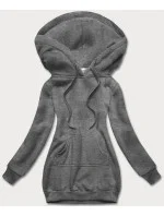 Tmavosivá dámska klokanie mikina (YS10003-5) Tmavosivá dámska klokanie mikina (YS10003-5)