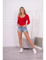Body s potlačou pištole červené