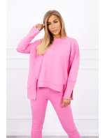Súprava s oversize blúzkou svetlo ružová Súprava s oversize blúzkou svetlo ružová