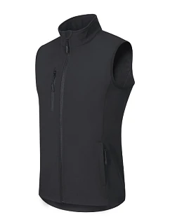 Trail pánska softshellová vesta ebony gray