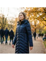 Geografické Nórsko dámska bunda BLANCHE LONG NAVY DB LADY 0116 NAVY (WZ5476F/GN-MARINE)