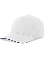 Atlantis Headwear Liberty Sandwich-S 6-panelová bejzbalová čiapka 33.0251 biela/námornícka modrá