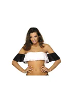 Horný diel plaviek Grace Bianco-Nero M-488 (6) - Marko