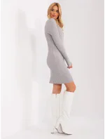 Dámske pletené šaty PM SK PM319.19 Sivá - FPrice