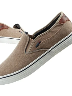 Pánska športová obuv Wrangler Calypso trainers Slip-On brown comfortable