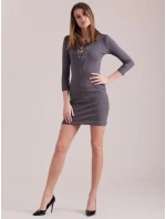 Šaty CZ SK 1410.52 tmavo šedá