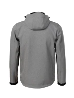 Performance pánska softshellová bunda tmavo šedá melír