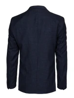 Pánske jednoradové sako v tmavomodrej farbe FashionStreet MX0619