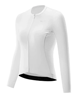 Dámsky cyklistický dres Rockbros 15210006004 TVI s dlhým rukávom, veľkosť M – biely