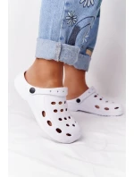 Damskie Klapki Sandały Na Basen Białe Piankowe EVA