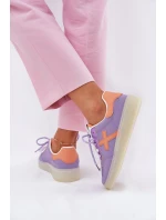 Niskie Buty Sportowe Damskie Fioletowe Zelevelis