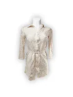Dámsky plážový župan B033 Beige - Selmark Dámsky plážový župan B033 Beige - Selmark