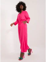 Nohavice D73761M62237D fuchsiová