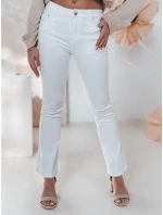 Dámske džínsové zvonové nohavice ELVIRA white FashionStreet UY2462