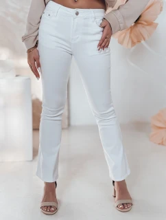 Dámske džínsové zvonové nohavice ELVIRA white FashionStreet UY2462