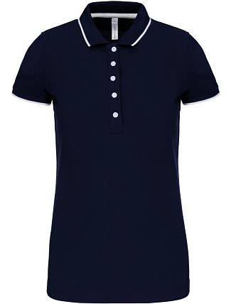 Kariban K 252 Dámske kontrastné polo tričko z piké 20.K252 tmavomodrá/biela/červená Kariban K 252 Dámske kontrastné polo tričko z piké 20.K252 tmavomodrá/biela/červená