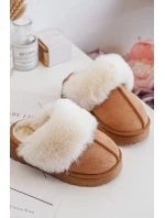 Kapcie Dziecięce Z Futerkiem Camel Birasta