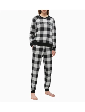 Dámska mikina QS6301E-2ZJ sivočierna - Calvin Klein