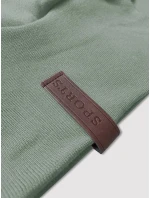 Šedo-zelená hladká dámska mikina s kapucňou LHD (AMG169) Šedo-zelená hladká dámska mikina s kapucňou LHD (AMG169)