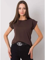 Tričko RV TS 4833.24P tmavohnedé