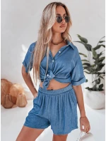 Dámsky plátenný set nadrozmernej veľkosti LINEN LOVE navy blue FashionStreet AY1138 Dámsky plátenný set nadrozmernej veľkosti LINEN LOVE navy blue FashionStreet AY1138