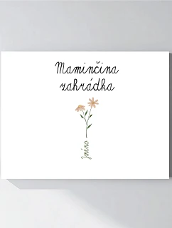 Personalizovaný magický fotob obraz v ráme – 30x40 – kvetinová záhradka