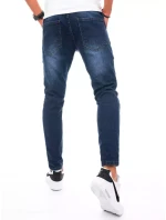 Pánske bojové džínsové nohavice tmavomodré FashionStreet UX3292