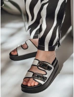 Dámske žabky FLATSTEP white FashionStreet ZY0894