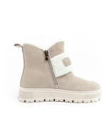 Lee Cooper Dámske zimné topánky Fashion Sheepskin Insulated Beige Women's