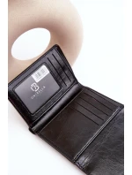 Damski Portfel Portmonetka Z Ekoskóry Czarny Joanela