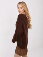 Jumper IN SW 33681.05P tmavohnedý