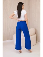 Viskózové nohavice so širokými nohavicami