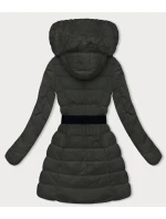 Dámska páperová zimná bunda army (2M-007)