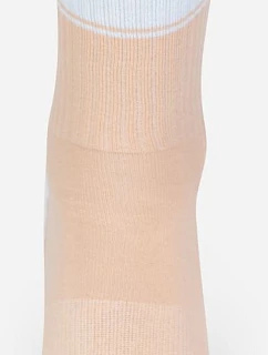 Mr. Socks L 05007 Tenisové ponožky „Colored“ 88.5007 broskyňová/biela