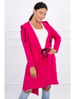 Sukňa s dlhším chrbtom fuchsiová