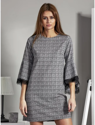 Šaty MI SK 17331.91 čiernobiele