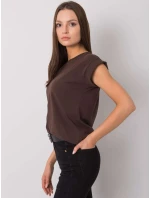 Tričko RV TS 4833.24P tmavohnedé