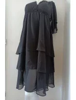 Dámske šifónové šaty S161 čierne - Stylove