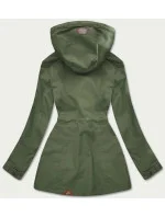 Kaki-žltá obojstranná dámska bunda (CAN-620BIG) Kaki-žltá obojstranná dámska bunda (CAN-620BIG)