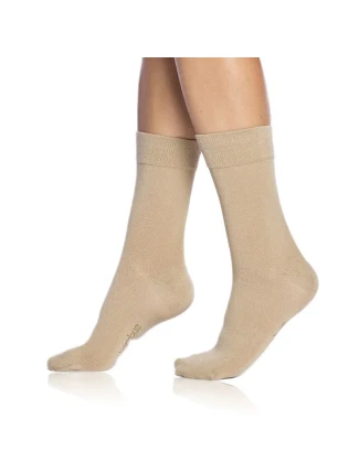 Dámske bambusové ponožky BAMBUS LADIES COMFORT SOCKS - Bellinda - béžová