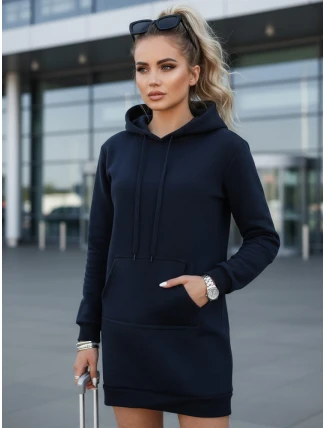 Dámska dlhá oversize mikina TIMMY navy blue FashionStreet EY1936 Dámska dlhá oversize mikina TIMMY navy blue FashionStreet EY1936