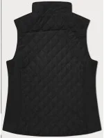 Čierna dámska vesta s elastickými vložkami J Style (11Z8152) Čierna dámska vesta s elastickými vložkami J Style (11Z8152)