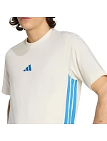 Pánske tričko adidas Essentials 3 Stripes cream KC0888 pánske Pánske tričko adidas Essentials 3 Stripes cream KC0888 pánske