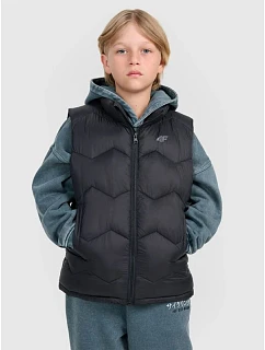 Chlapčenské páperové tričko bez rukávov so syntetickou výplňou 4F 4FJRAW25TVJAM325-20S