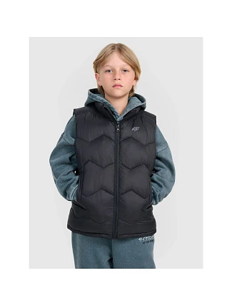 Chlapčenské páperové tričko bez rukávov so syntetickou výplňou 4F 4FJRAW25TVJAM325-20S