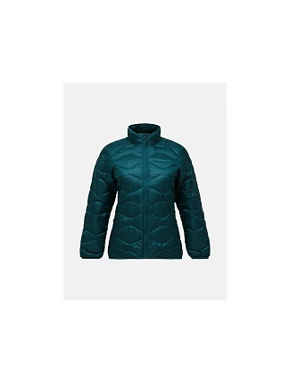 Dámska péřová bunda PEAK PERFORMANCE W Helium Down Jacket, zelená farba Dámska péřová bunda PEAK PERFORMANCE W Helium Down Jacket, zelená farba