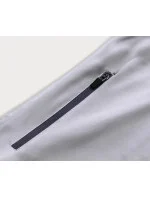 Tmavo modro-šedá dámska mikina z pružného materiálu (HD149-03)